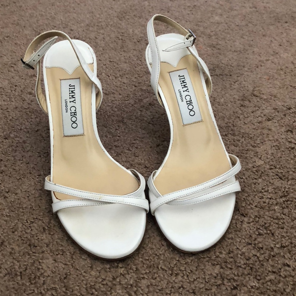 Jimmy Choo Strappy Kitten-Heeled Slingbacks